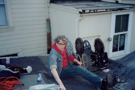 Craig Baldwin in the Film Cave